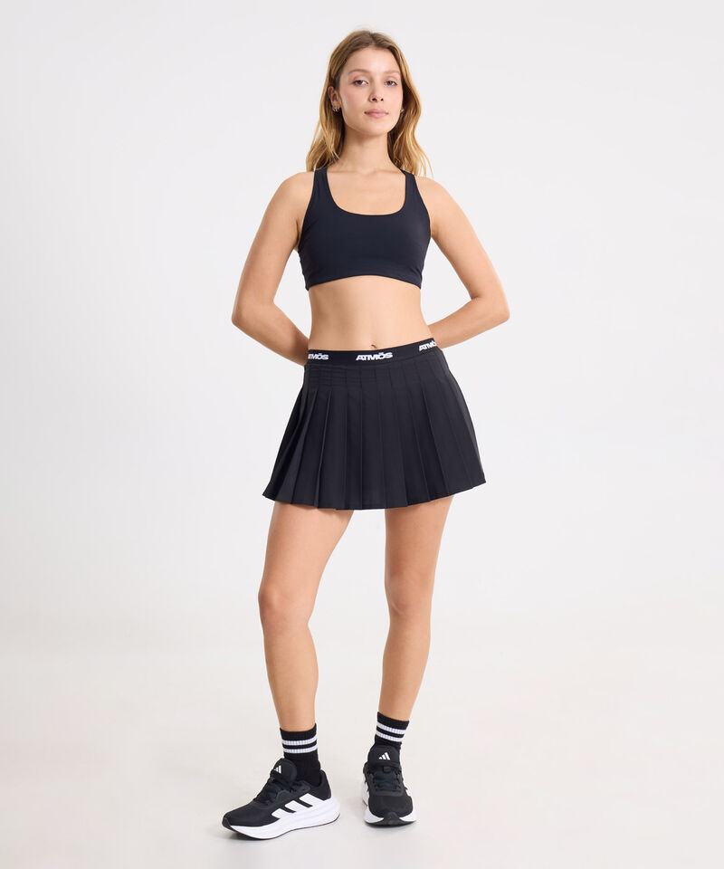 Outfit Deportivo Negro con Top Athena y Falda Training, 