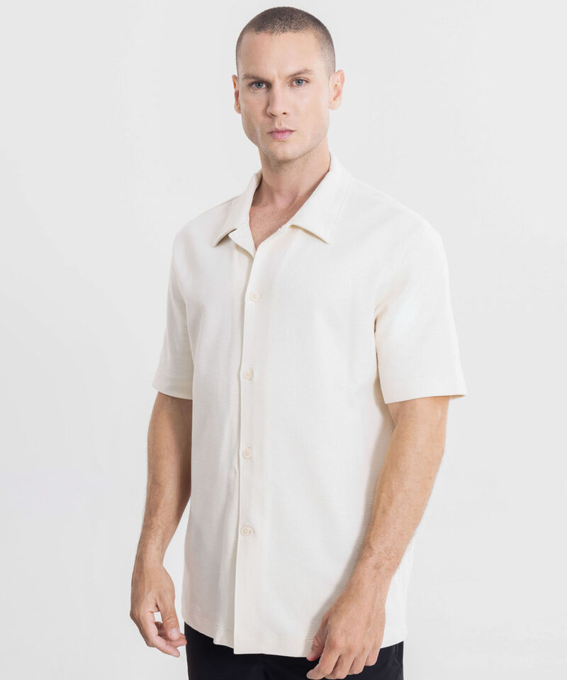 Camisa Para Hombre Beige
