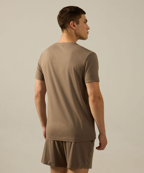 Camiseta Para Hombre Cafe