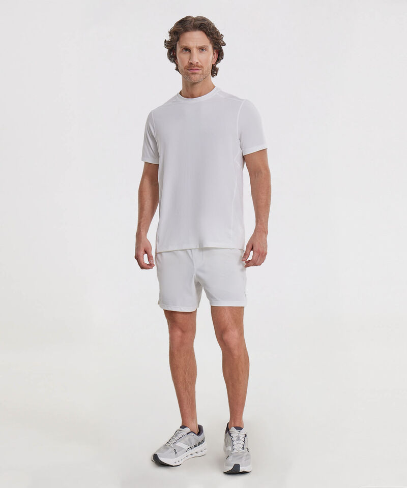 Playera Deportiva Manga Corta Regular Fit, Blanco