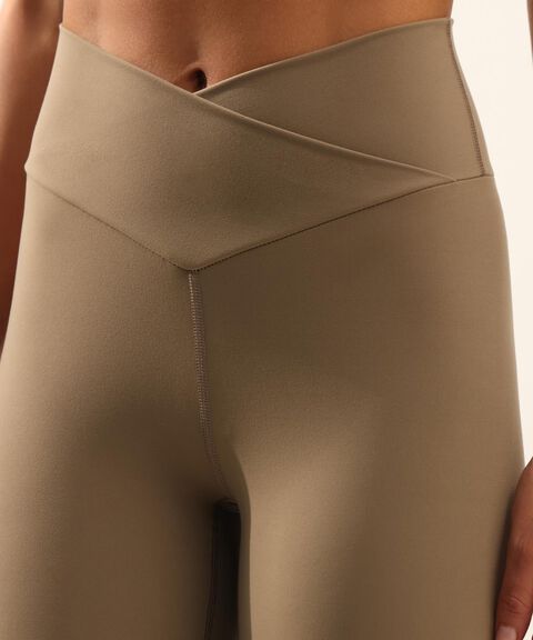Leggings Pretina Cruzada Aerius Skin, Mocca