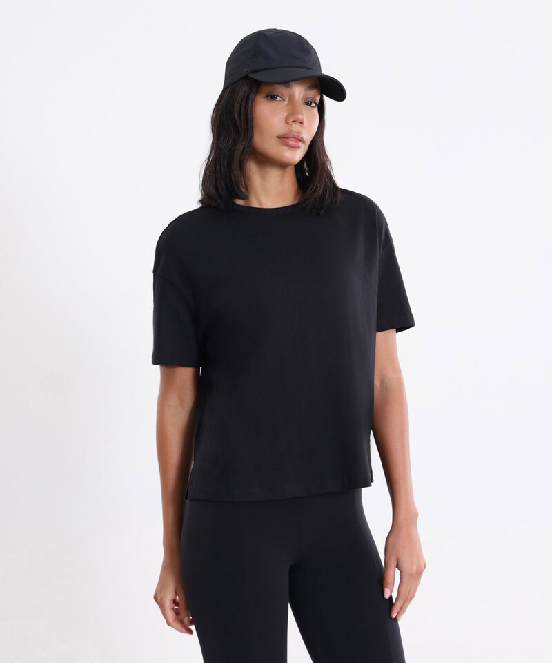 Camiseta Para Mujer Negro