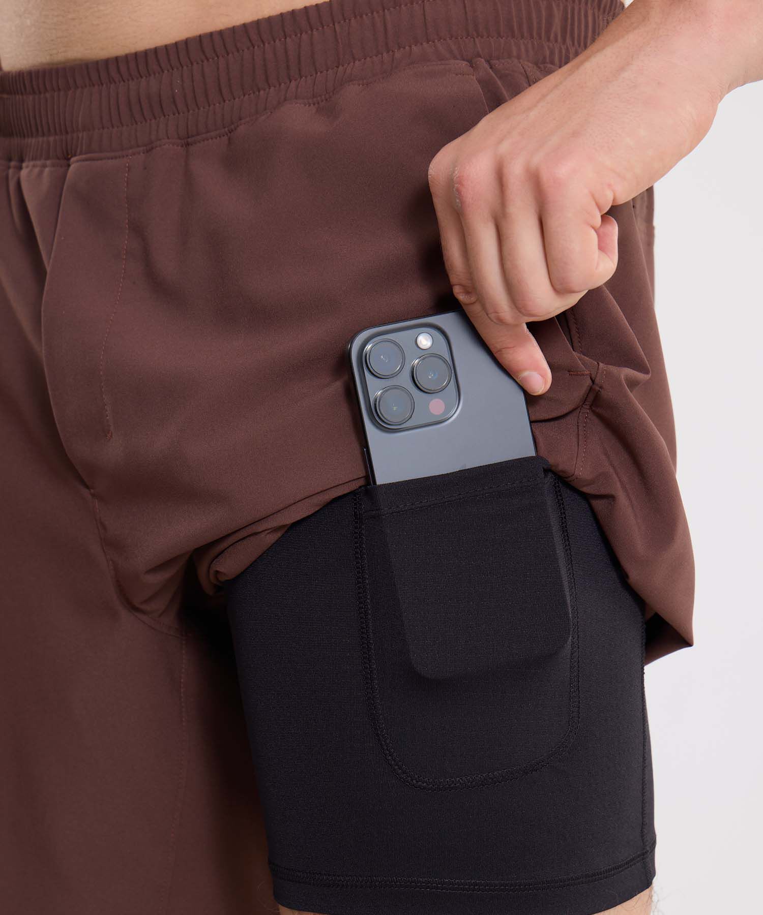 Short Para Hombre Cafe