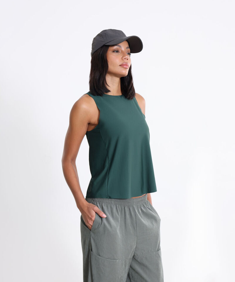 Camiseta Para Mujer VerdeOscuro