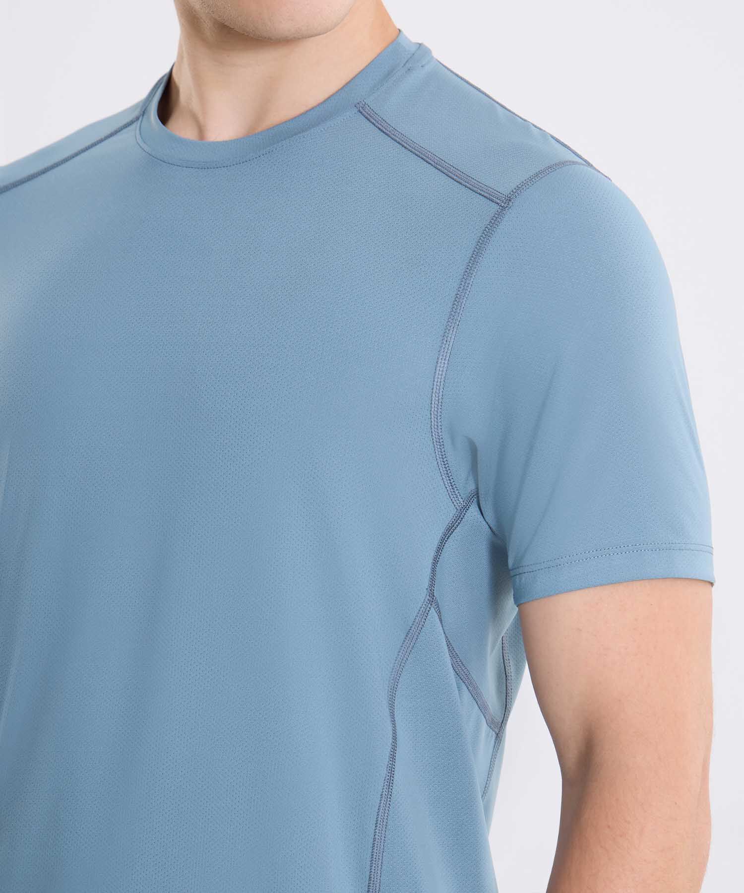 Camiseta Para Hombre AzulMedio