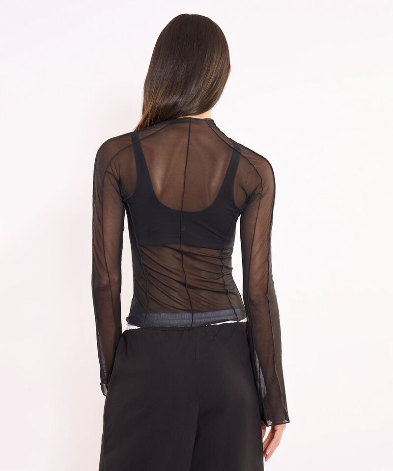 Camiseta Para Mujer Negro