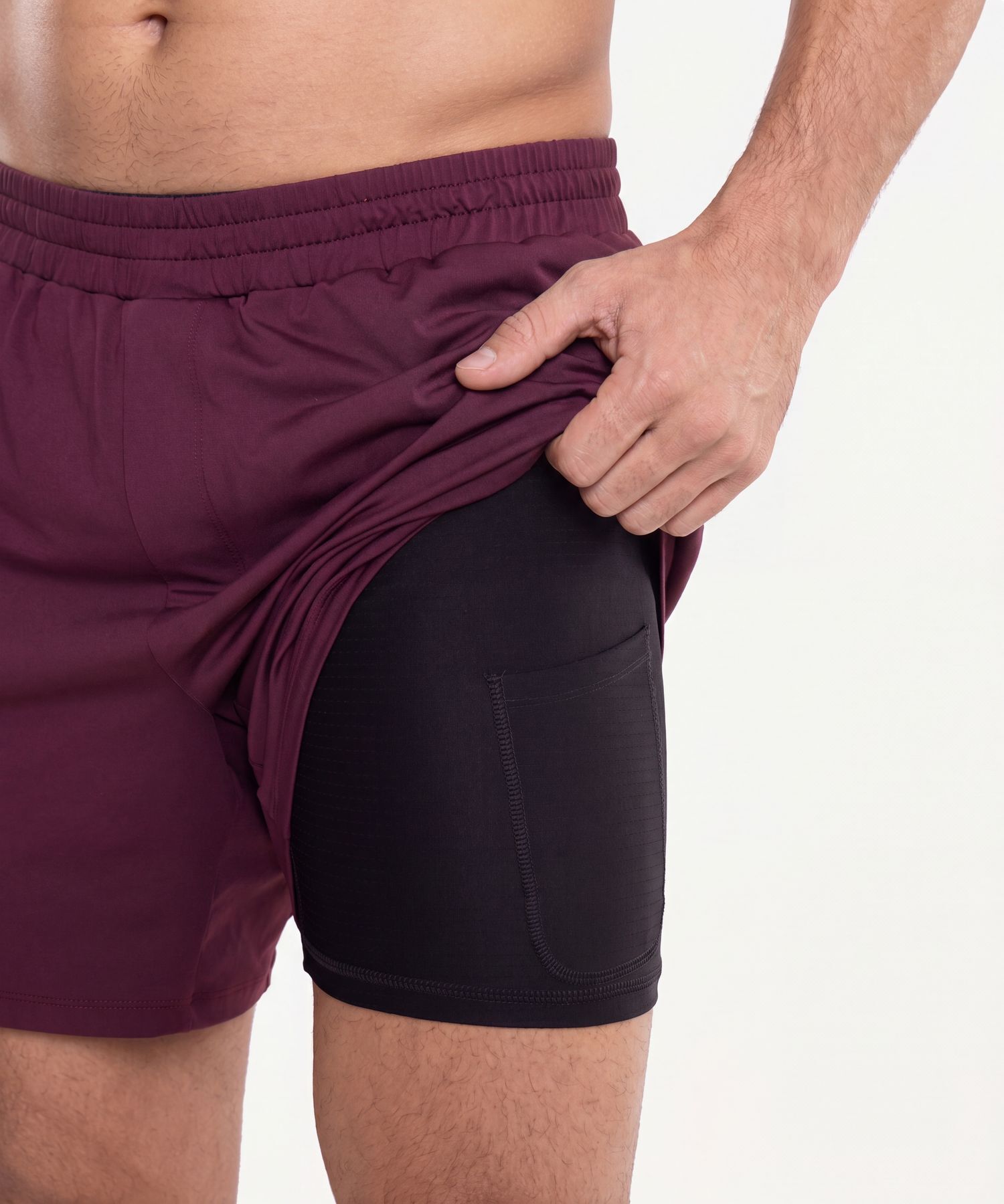 Bermuda Para Hombre Vino