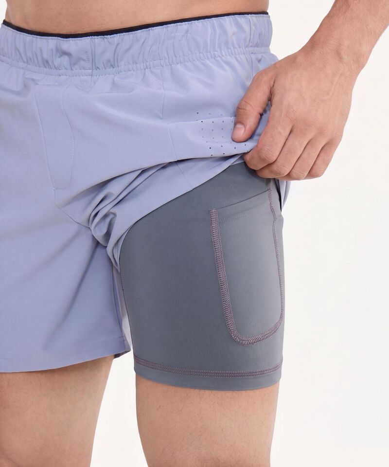Bermuda Para Hombre Gris