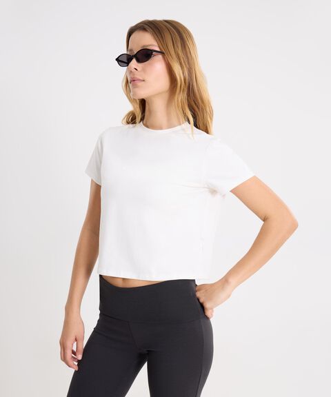 Camiseta Para Mujer Marfil image number null