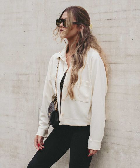 Chaqueta Para Mujer Blanco image number null