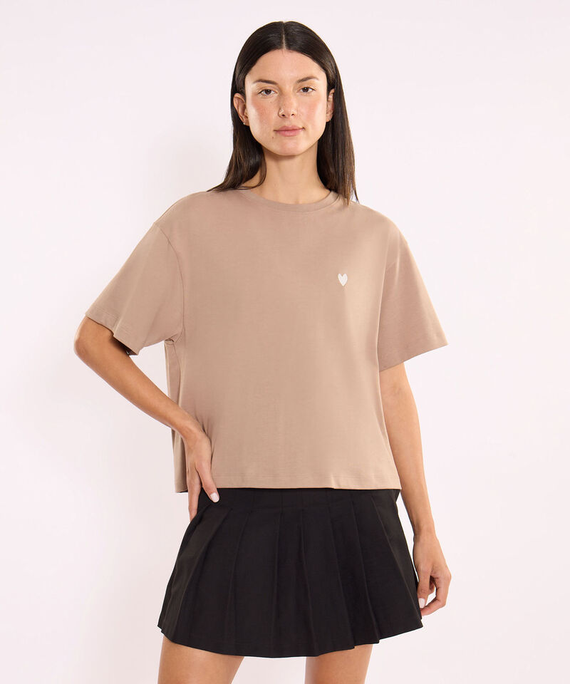 Camiseta Para Mujer Cafe