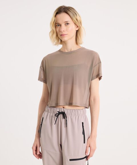 Camiseta Para Mujer Cafe image number null