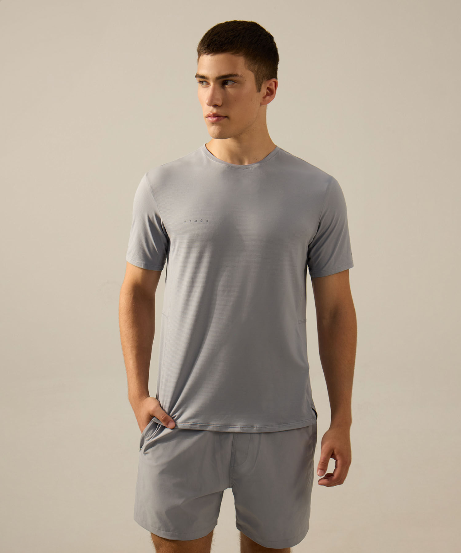 Camiseta Para Hombre Gris