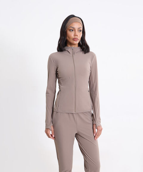 Chaqueta Para Mujer Cafe image number null