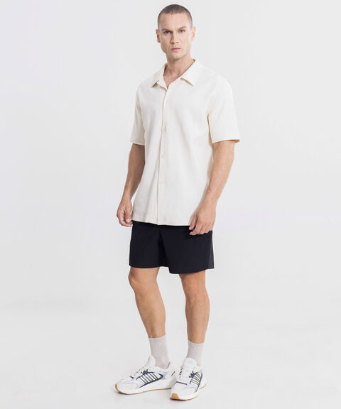 Camisa Para Hombre Beige