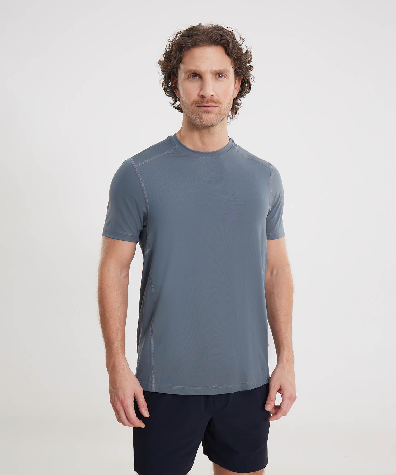 Camiseta Para Hombre GrisOscuro