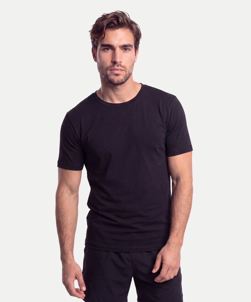 Camiseta Para Hombre Negro