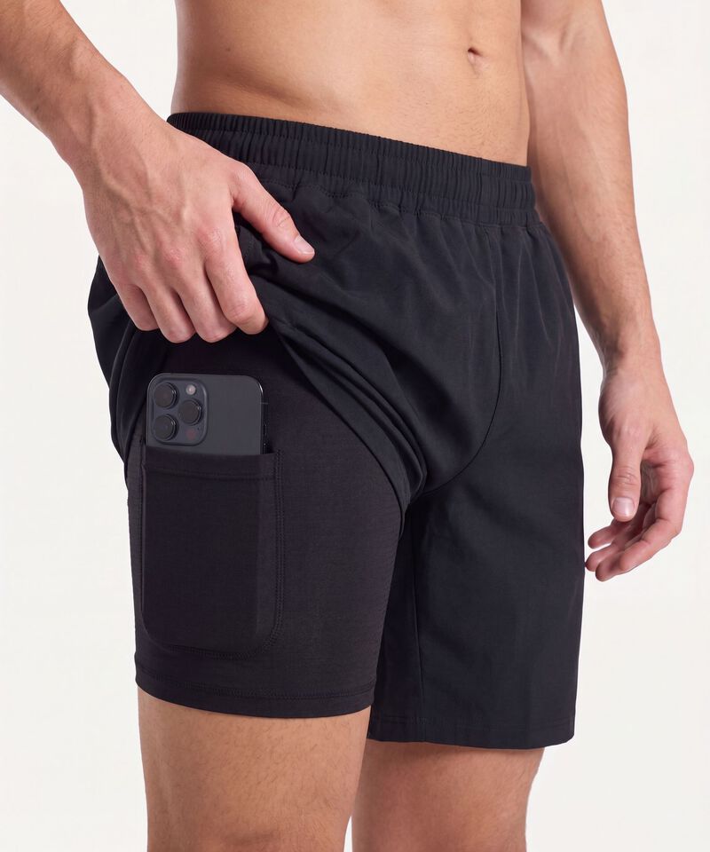 Bermuda Para Hombre Negro