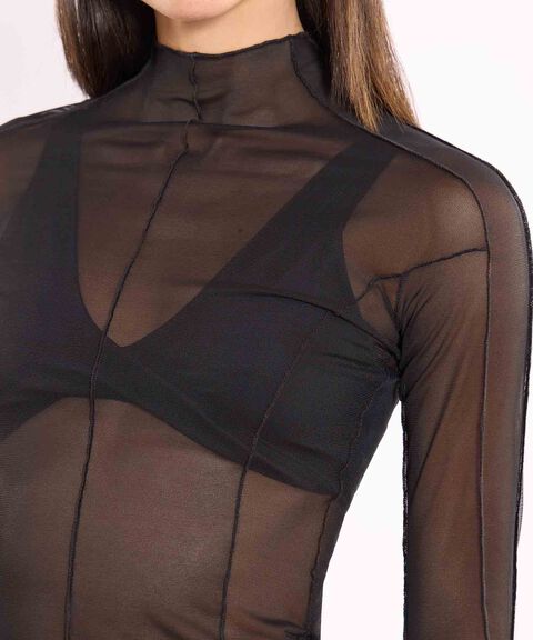 Camiseta Para Mujer Negro
