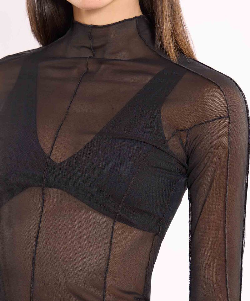 Camiseta Para Mujer Negro