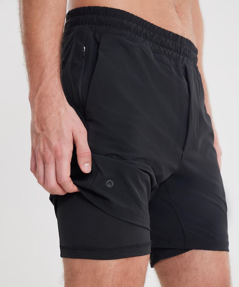 Bermuda Para Hombre Negro