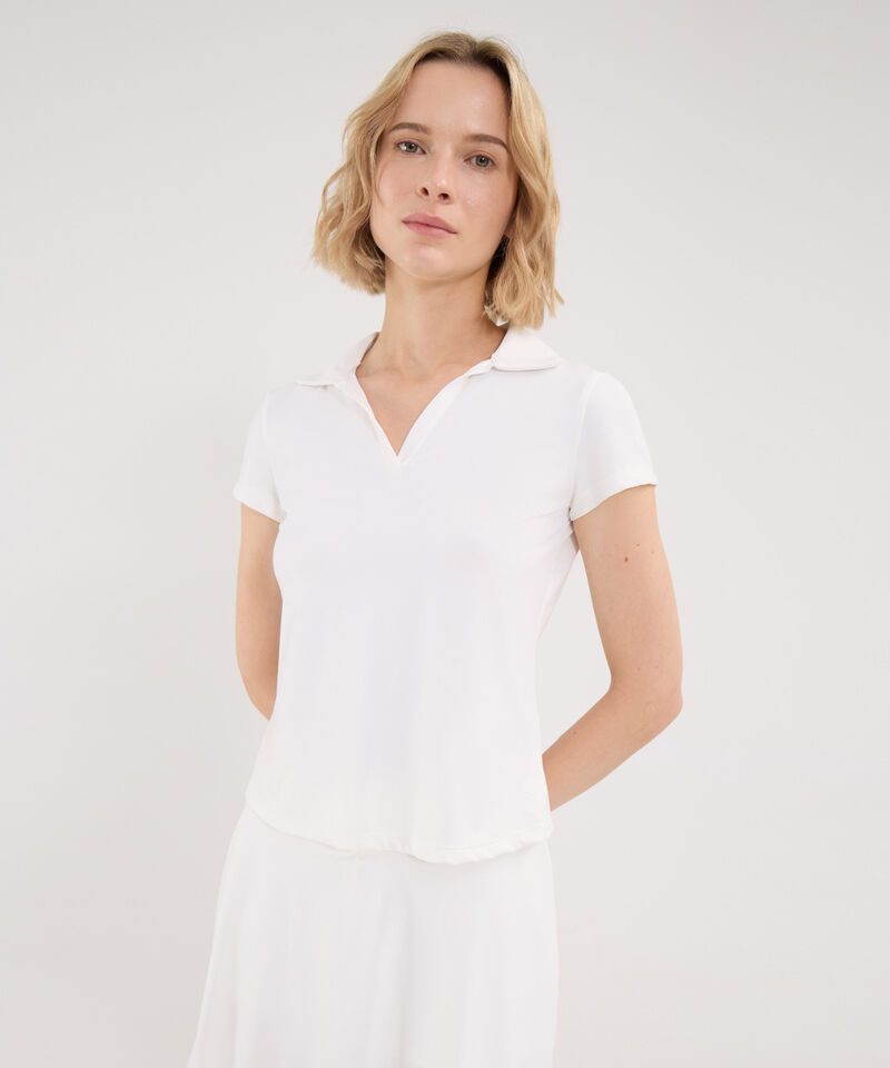 Polo Para Mujer Marfil